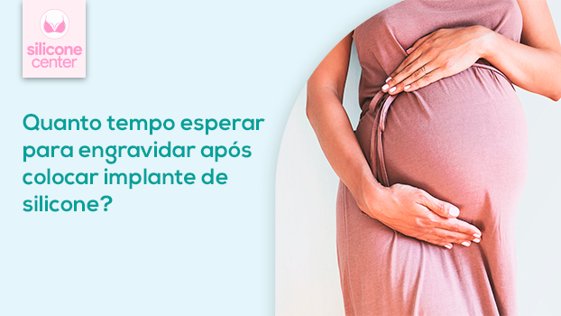 Engravidar após a mamoplastia: quanto tempo preciso esperar? Imagem mostrando a barriga de uma mulher grávida